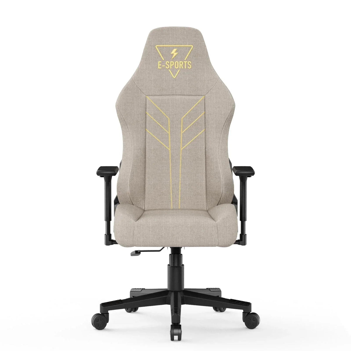Bigzzia High Back Ergonomic Gaming Chair With 3D Armrests, Beige