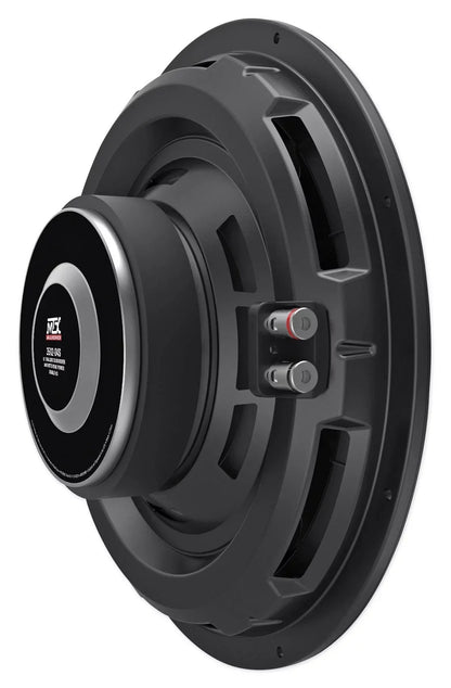 MTX Dual 3512-04S 12 in 1200W Shallow Car Subwoofers With Rockville Sealed Enclosure