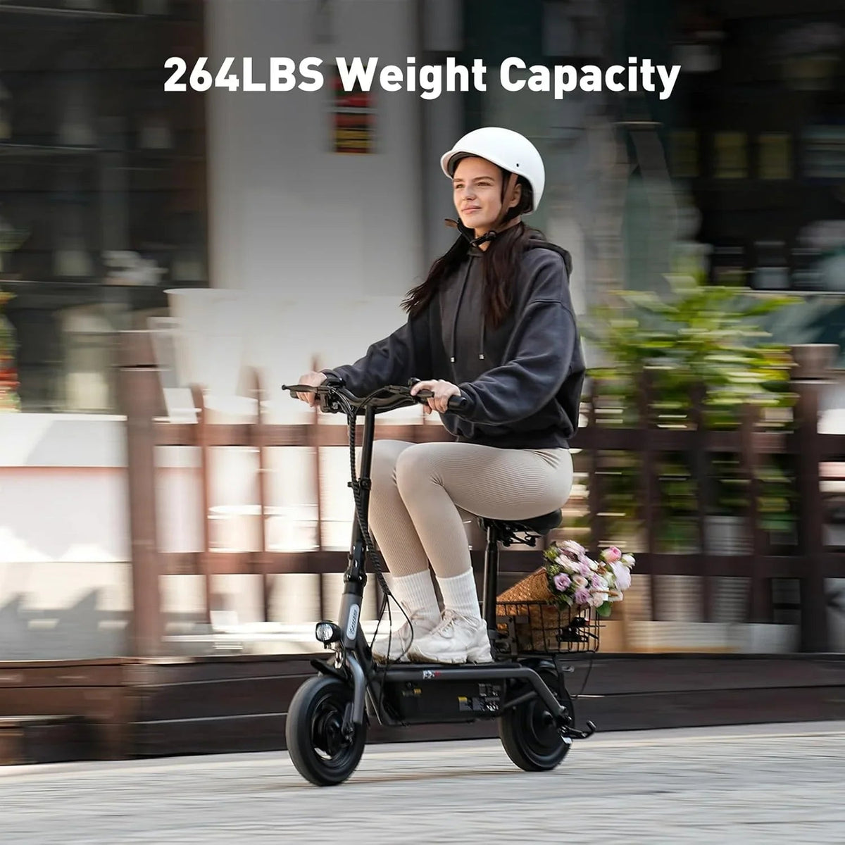 iScooter Electric Scooter With Seat, 500W, 21 Miles, 15.6 mph - i12